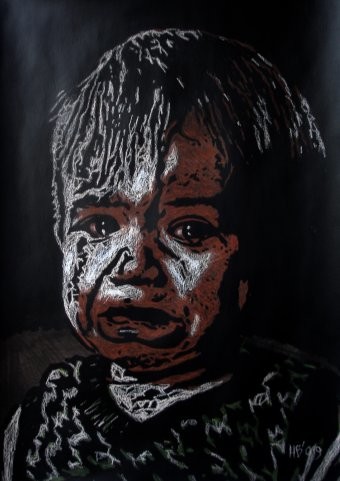 Коллажи под названием "cry baby" - Николай Васильев, Подлинное произведение искусства