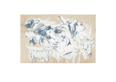 Painting titled "Study of cows" by Pete Kilkenny, Original Artwork, Oil