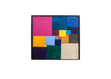 Pittura intitolato "21 Imperfect Square…" da Pete Kilkenny, Opera d'arte originale, Olio