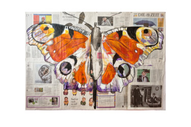 Painting titled "Butterfly Time" by Pete Kilkenny, Original Artwork, Oil