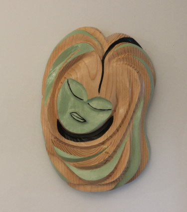 "Earth Lady" başlıklı Heykel Peter Lattey tarafından, Orijinal sanat, Ahşap