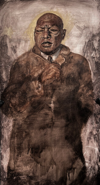Painting titled "Representative John…" by Peter Babakitis, Original Artwork, Oil