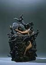 Sculpture titled "The Raven's Dream" by Peter Babakitis, Original Artwork, Ceramics