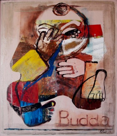 Painting titled "buddha.jpg" by Peter Babukh, Original Artwork, Oil