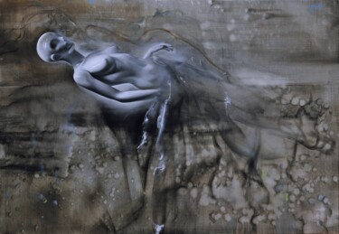 Картина под названием "levitation" - Peter Balog, Подлинное произведение искусства, Масло Установлен на Деревянная рама для…