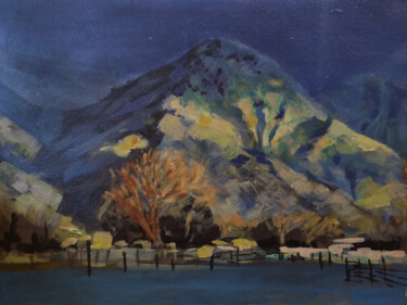 Pintura intitulada "Mountain" por Peter Bespalenok, Obras de arte originais, Acrílico