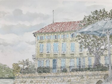 Painting titled "On the banks of the…" by Peter Blake, Original Artwork, Watercolor