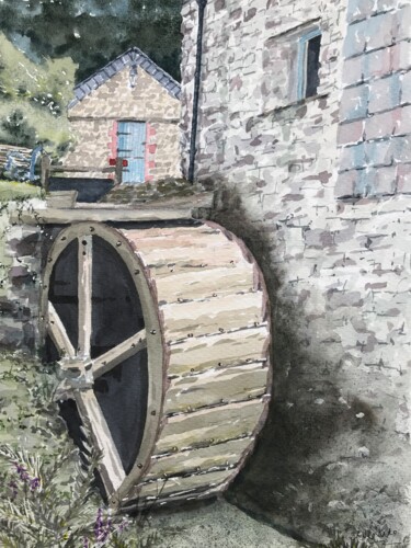 Картина под названием "Boyton Mill" - Peter Blake, Подлинное произведение искусства, Акварель