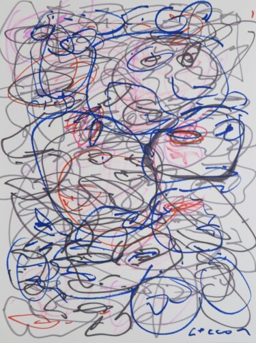 Dessin intitulée "s/p number 2" par Peter Ceccon, Œuvre d'art originale, Marqueur