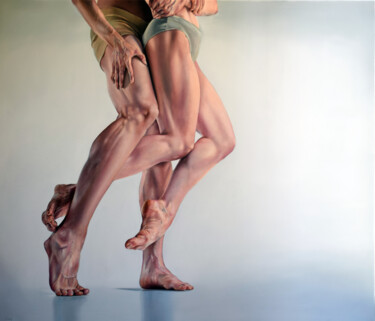 Painting titled "Passionate ballet" by Peter Duhaj, Original Artwork, Oil