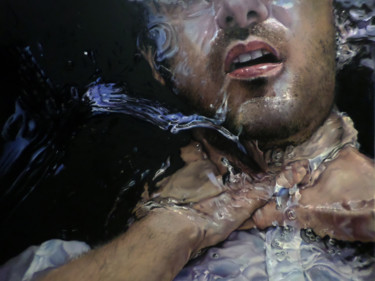 Картина под названием "Death of Marat" - Peter Duhaj, Подлинное произведение искусства, Масло