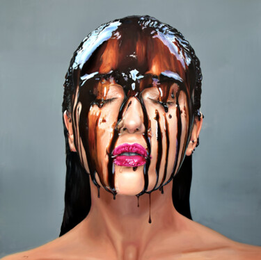 Картина под названием "Chocolate delight" - Peter Duhaj, Подлинное произведение искусства, Масло