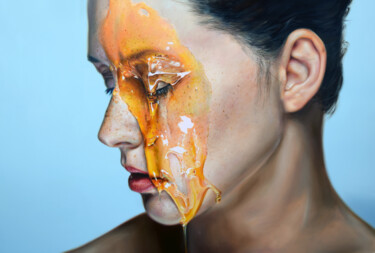 Pittura intitolato "Honey No.2" da Peter Duhaj, Opera d'arte originale, Olio