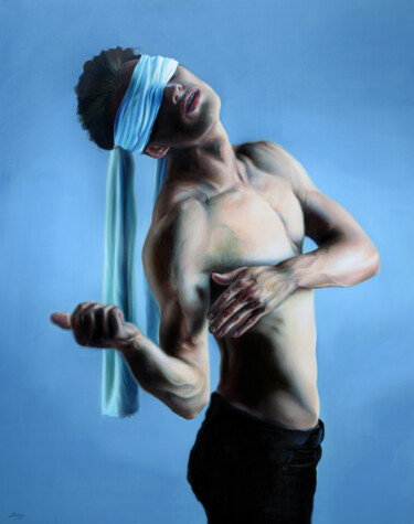 Картина под названием "Orpheus of the 21st…" - Peter Duhaj, Подлинное произведение искусства, Масло
