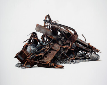Картина под названием "Lost dreams" - Peter Duhaj, Подлинное произведение искусства, Масло Установлен на Деревянная рама для…