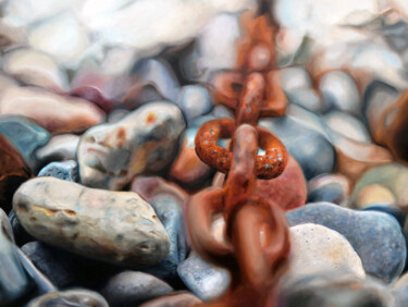 Картина под названием "Attachment" - Peter Duhaj, Подлинное произведение искусства, Масло Установлен на Деревянная рама для…
