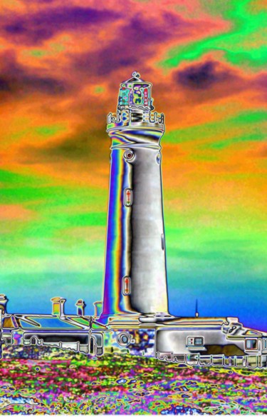 Cape St. Francis Lighthouse 1 Photographie intitulée "Cape St. Francis Li…" par Peter Faure, Œuvre d'art originale, Photographie manipulée