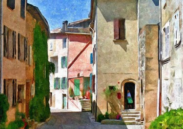 Painting titled "Correns, Var, Prove…" by Peter Ford, Original Artwork, Oil