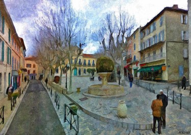 Painting titled "Le Beausset, Var, P…" by Peter Ford, Original Artwork, Oil