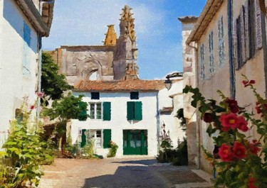 Peinture intitulée "Saint-Martin-de-Ré,…" par Peter Ford, Œuvre d'art originale, Huile