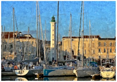 Painting titled "La Rochelle, Charen…" by Peter Ford, Original Artwork, Oil