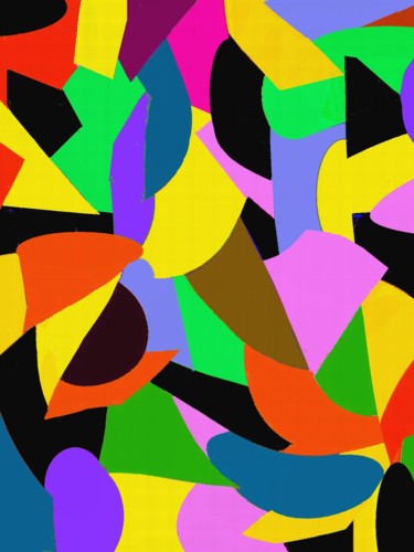 Arte digital titulada "abstract-in-all-sha…" por Peter Jalesh, Obra de arte original, Pintura Digital