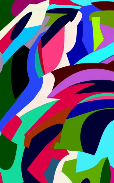 Digitale Kunst mit dem Titel "September Flush II" von Peter Jalesh, Original-Kunstwerk, Digitale Malerei