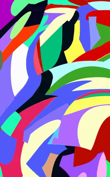 Digitale Kunst mit dem Titel "September Flush III" von Peter Jalesh, Original-Kunstwerk, Digitale Malerei