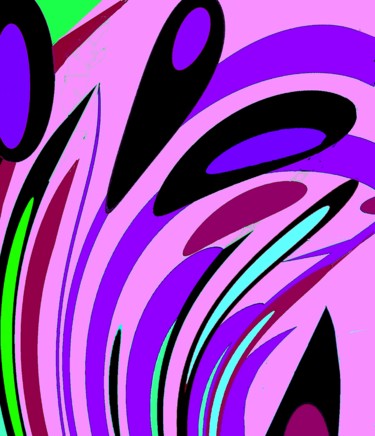 Digitale Kunst mit dem Titel "Pink Floid" von Peter Jalesh, Original-Kunstwerk, Digitale Malerei