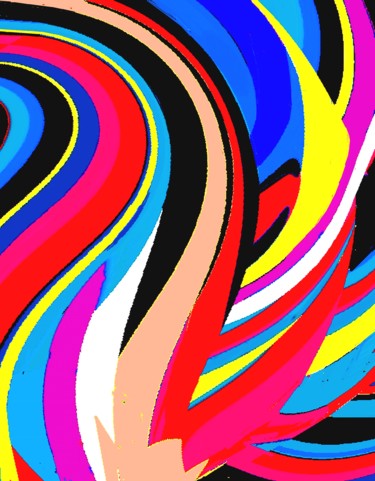 Digital Arts titled "Chorus-of-colors" by Peter Jalesh, Original Artwork, Digital Painting