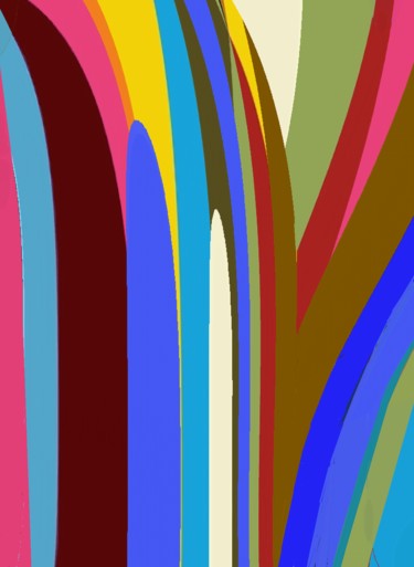 Цифровое искусство под названием "Summer Stems" - Peter Jalesh, Подлинное произведение искусства, Цифровая живопись