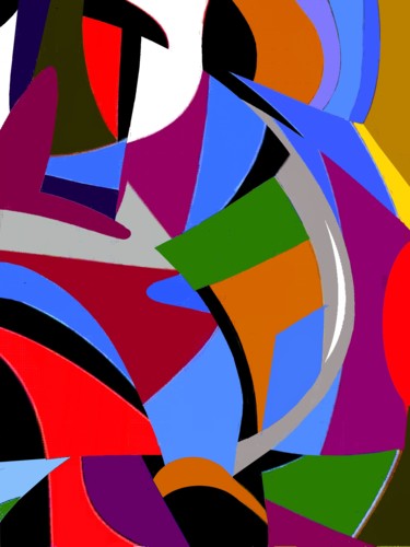 Digital Arts titled "Abstract Motive 17" by Peter Jalesh, Original Artwork, Digital Painting