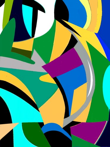 Arts numériques intitulée "Abstract motive 18" par Peter Jalesh, Œuvre d'art originale, Peinture numérique