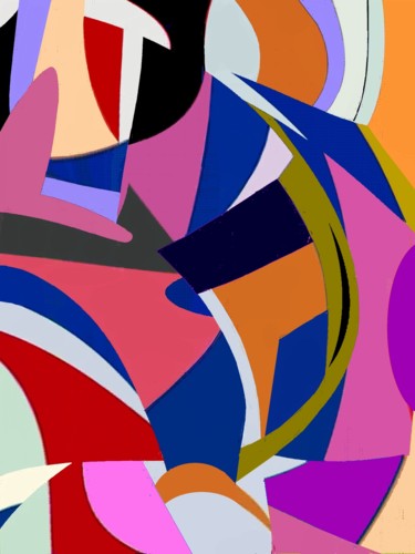 Arts numériques intitulée "Abstract Motive 20" par Peter Jalesh, Œuvre d'art originale, Peinture numérique