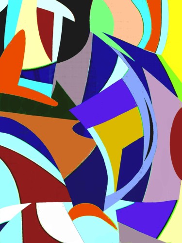 Digital Arts titled "Abstract Motive 21" by Peter Jalesh, Original Artwork, Digital Painting