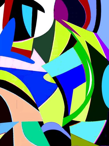 Digital Arts titled "Abstract motive 19" by Peter Jalesh, Original Artwork, Digital Painting