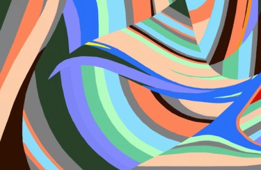 Digitale Kunst getiteld "Fabric design" door Peter Jalesh, Origineel Kunstwerk, Digitaal Schilderwerk