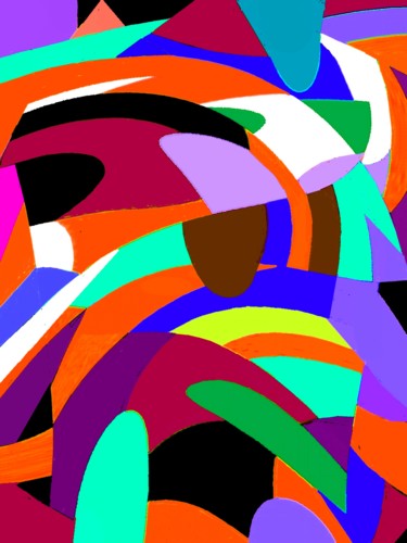 Arte digitale intitolato "Scrambled Tiles" da Peter Jalesh, Opera d'arte originale, Pittura digitale