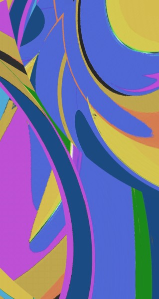 Цифровое искусство под названием "Grey-leaves" - Peter Jalesh, Подлинное произведение искусства, Цифровая живопись