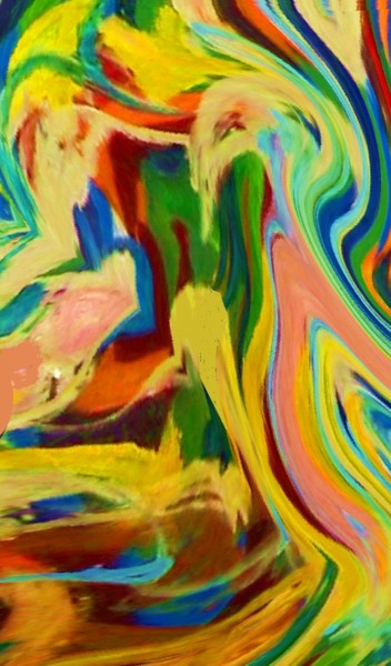 Digitale Kunst mit dem Titel "Edward Munch revival" von Peter Jalesh, Original-Kunstwerk, Digitale Malerei