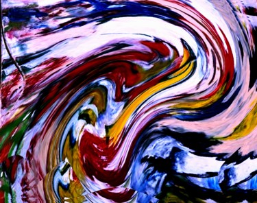Digitale Kunst mit dem Titel "Cloudy migration" von Peter Jalesh, Original-Kunstwerk, Digitale Malerei