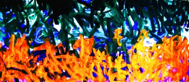 Painting titled "Blossoming Ddomain…" by Peter Jalesh, Original Artwork, Acrylic