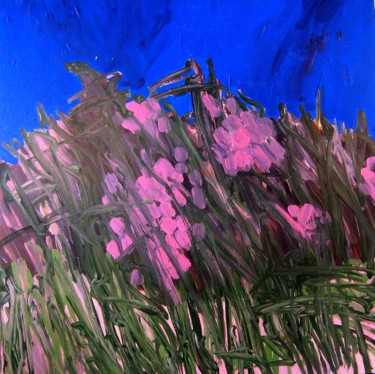 Pintura titulada "Begonias (Size 48 i…" por Peter Jalesh, Obra de arte original, Acrílico