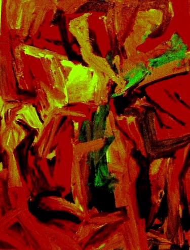 Woman stganding (Size 40 in. by 30 in.) Painting titled "Woman stganding (Si…" by Peter Jalesh, Original Art, Acrylic