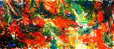 Painting titled "Small-berries-bushe…" by Peter Jalesh, Original Artwork, Acrylic