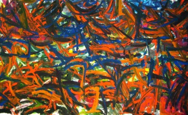 Painting titled "Sunset Blvd (Size 6…" by Peter Jalesh, Original Artwork, Acrylic