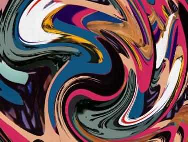 Arte digitale intitolato "abstract-surrealism…" da Peter Jalesh, Opera d'arte originale, Pittura digitale