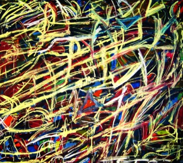 Painting titled "Tall-grass (Size 6…" by Peter Jalesh, Original Artwork, Acrylic