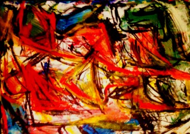 Abstract landscape VIII (Size 40 in. by 30 in.) Painting titled "Abstract landscape…" by Peter Jalesh, Original Art, Acrylic