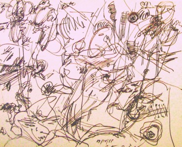 Dibujo titulada "As times goes by: t…" por Peter Jalesh, Obra de arte original, Tinta